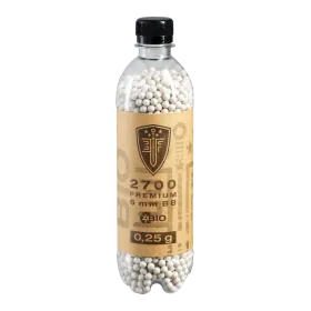 BILLES BBS 6MM ELITE FORCE BIO BLANCHE 0.25G BOUTEILLE X2700