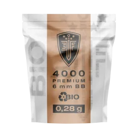 BILLES BBS 6MM ELITE FORCE BIO BLANCHE 0.28G SACHET X4000