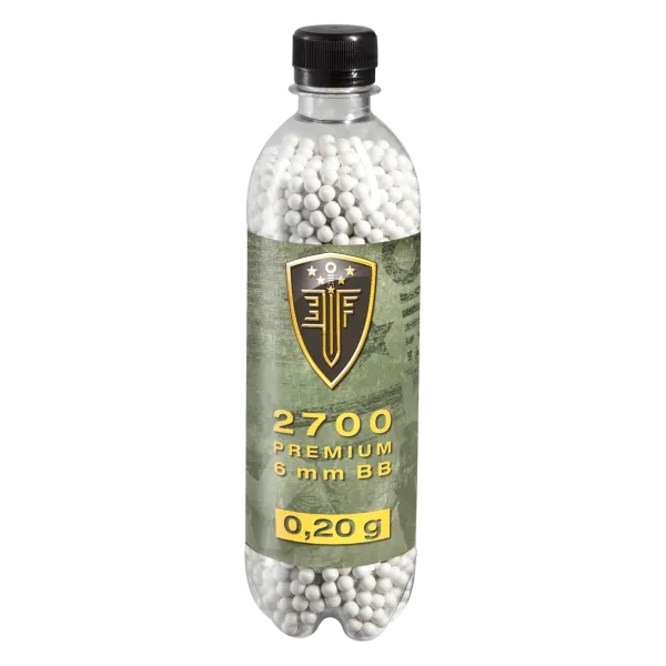 BILLES BBS 6MM ELITE FORCE BLANCHE 0.20G BOUTEILLE X2700