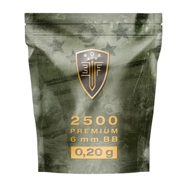 BILLES BBS 6MM ELITE FORCE BLANCHE 0.20G SACHET X2500