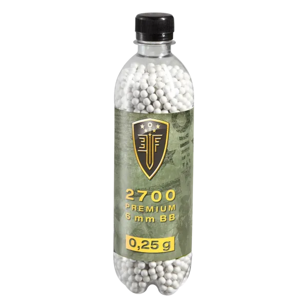 BILLES BBS 6MM ELITE FORCE BLANCHE 0.25G BOUTEILLE X2700