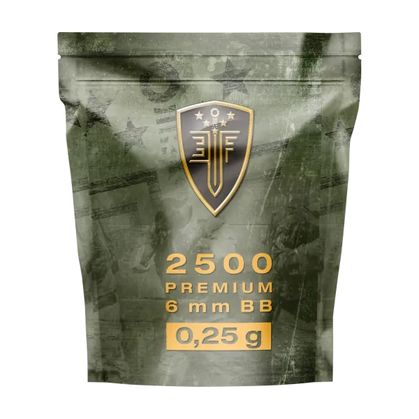 BILLES BBS 6MM ELITE FORCE BLANCHE 0.25G SACHET X2500
