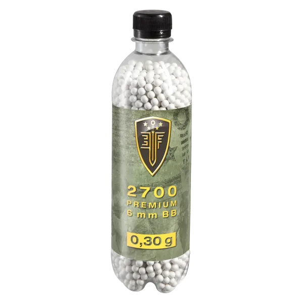 BILLES BBS 6MM ELITE FORCE BLANCHE 0.30G BOUTEILLE X2700