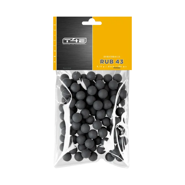 BILLES CAOUTCHOUC ENTRAINEMENT CAL 43 X100 - RB PRAC-SERIES