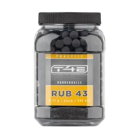 BILLES CAOUTCHOUC ENTRAINEMENT CAL 43 X500 - RB PRAC-SERIES