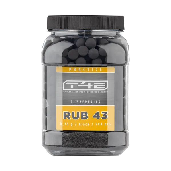 BILLES CAOUTCHOUC ENTRAINEMENT CAL 43 X500 - RB PRAC-SERIES