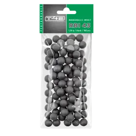 BILLES CAOUTCHOUC NOYAU ACIER CAL 43 X100 - RBI