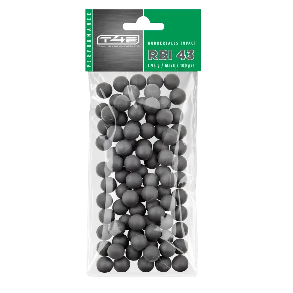 BILLES CAOUTCHOUC NOYAU ACIER CAL 43 X100 - RBI