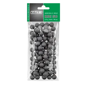 BILLES CAOUTCHOUC NOYAU ACIER CAL 50 X100 - RBI