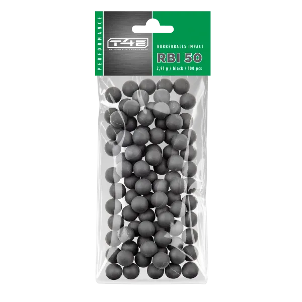 BILLES CAOUTCHOUC NOYAU ACIER CAL 50 X100 - RBI
