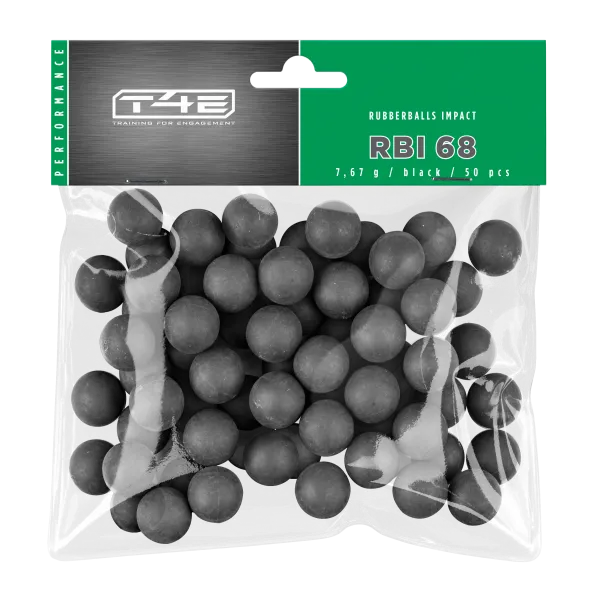 BILLES CAOUTCHOUC NOYAU ACIER CAL 68 X50 - RBI