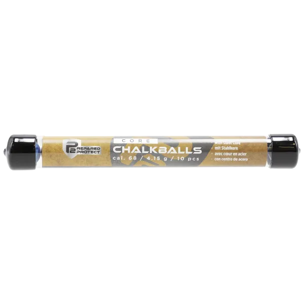 BILLES CRAIE BLEUE NOYAU ACIER P2P CAL 68 X10