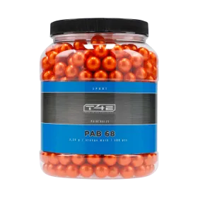 BILLES PAINTBALL BIO ORANGE CAL 68 SPORT PAB 68 X500