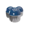 BILLES PEINTURE BLEUE PRECISION CAL 68 X10
