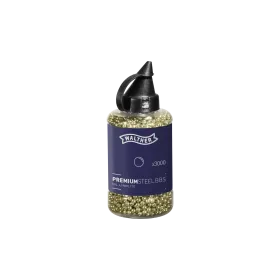 BILLES WALTHER PREMIUM BB GOLD STEEL CAL 4.5 MM 0.36G X3000