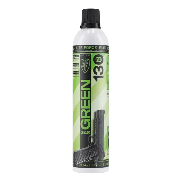 BOMBE GAZ 600 ML ELITE FORCE GREEN GAS 130 PSI