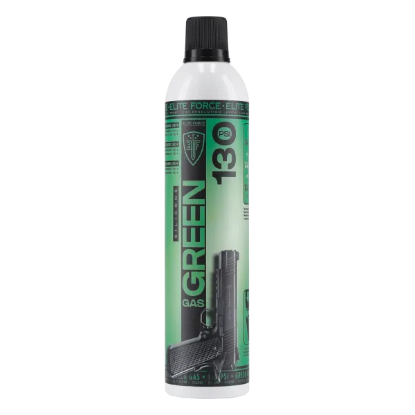 BOMBE GAZ 600 ML ELITE FORCE GREEN GAS MAINTENANCE 130 PSI (HUILE SILICONE)
