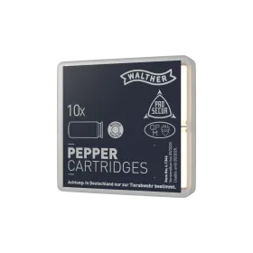 CART 9 MM PA GAZ PEPPER WALTHER X10