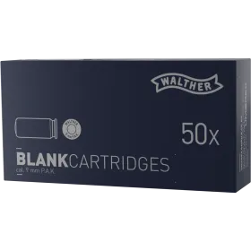 CART 9 MM PAK A BLANC WALTHER X 50