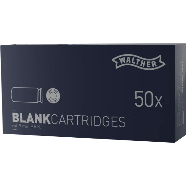 CART 9 MM PAK A BLANC WALTHER X 50
