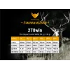 CART SANS PLOMB FOX BULLETS 270WIN FOX CLASSIC HUNTER 130 GR (PAR BOITE DE 20)