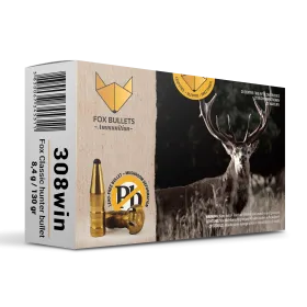 CART SANS PLOMB FOX BULLETS 308WIN FOX CLASSIC HUNTER 130 GR (PAR BOITE DE 20)