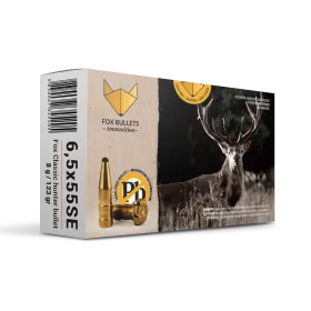 CART SANS PLOMB FOX BULLETS 6,5X55SE FOX CLASSIC HUNTER 123 GR (PAR BOITE DE 20)