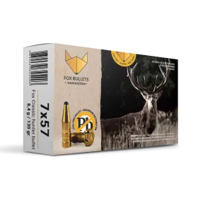 CART SANS PLOMB FOX BULLETS 7X57 FOX CLASSIC HUNTER 130 GR (PAR BOITE DE 20)