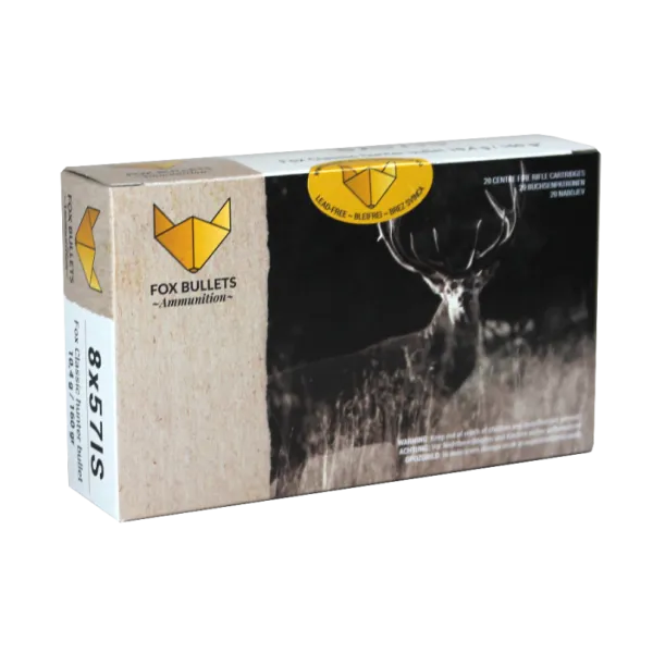 CART SANS PLOMB FOX BULLETS 8X57IS FOX CLASSIC HUNTER 160 GR (PAR BOITE DE 20)