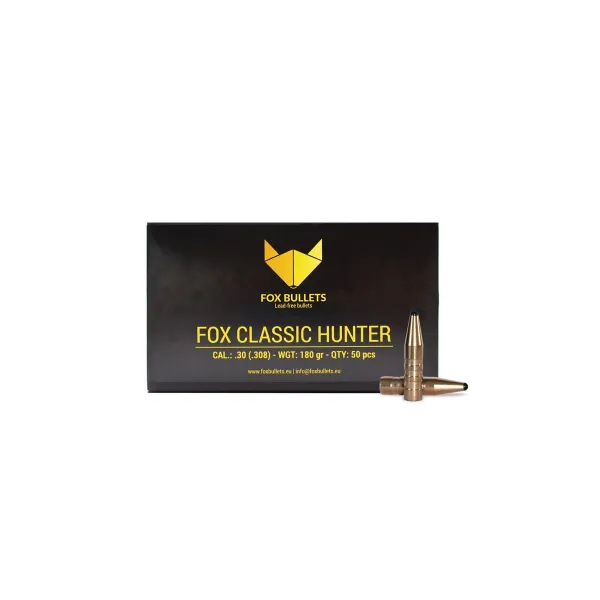 OGIVES SANS PLOMB FOX CLASSIC HUNTER .30 (.308) 180 GR - 50 PIECES