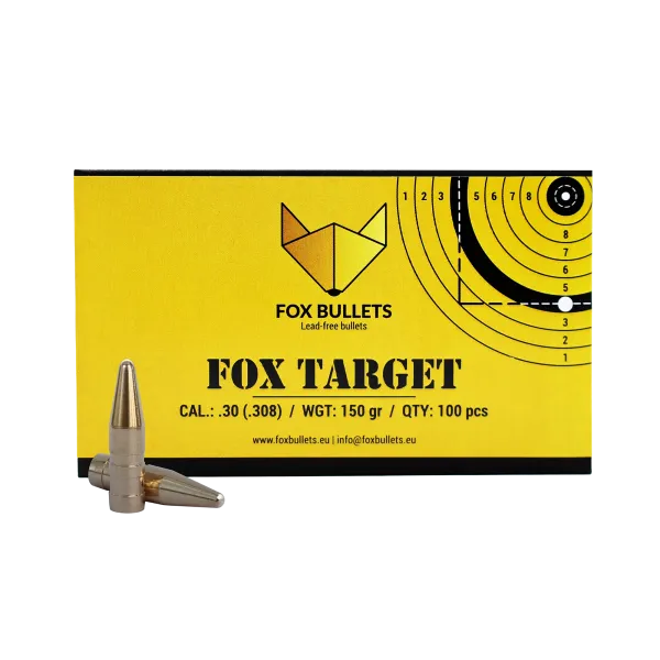 OGIVES SANS PLOMB FOX TARGET .30 (.308) 150 GR - 100 PIECES