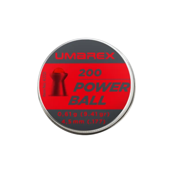 PLOMB POWERBALL UMAREX TETE RONDE CAL 4.5 MM 0.61G X200