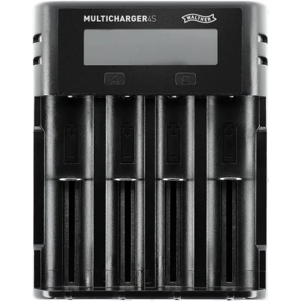 CHARGEUR 4 PILES WALTHER MULTICHARGER 4S POUR LI-ION ET NI-MH/NI-CD