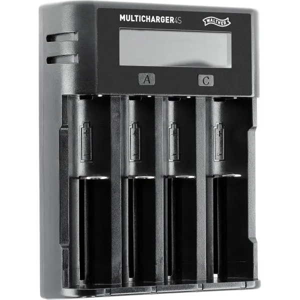 CHARGEUR 4 PILES WALTHER MULTICHARGER 4S POUR LI-ION ET NI-MH/NI-CD