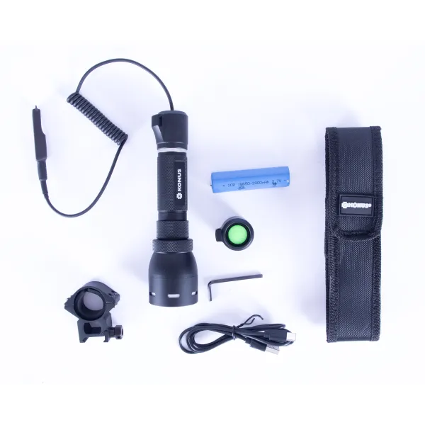 LAMPE TACTIQUE KONUS KONUSLIGHT RC-8 RECHARGEABLE 1000 LUMENS