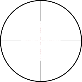 LUNETTE KONUS ABSOLUTE 5-40X56 RET MODIFIE 1/2 MIL-DOT LUMINEUX ROUGE-BLEU