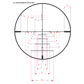 LUNETTE KONUS KONUSPRO 550 3-9X40 RET BALISTIQUE 550 LUMINEUX ROUGE-BLEU
