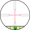 LUNETTE KONUS KONUSPRO M-30 12.5-50X56 RET GRAVE 1/2 MIL-DOT LUMINEUX ROUGE-BLEU