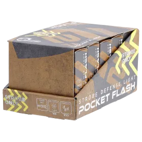 PRESENTOIR AVEC 10 LAMPES DE POCHE DEFENSE STROBOSCOPIQUE P2P 500 LUMENS