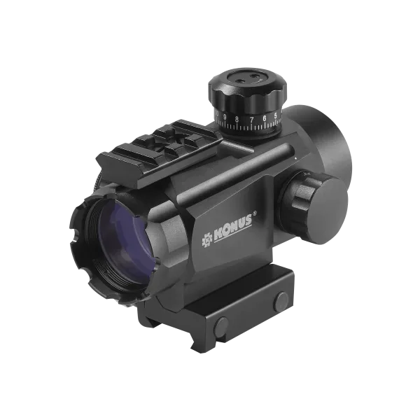 VISEUR KONUS SIGHT PRO 1X35 4 RETICULES LUMINEUX INTERCHANGEABLES ROUGE-VERT