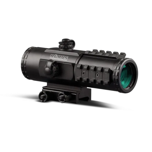 VISEUR KONUS SIGHT PRO PTS2 3X30 2.8 MOA AVEC MONTAGE POUR RAIL WEAVER/PICATINNY