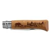 Couteau OPINEL 8 Inox Sanglier Chêne Opinel n°8 gravure Sanglier