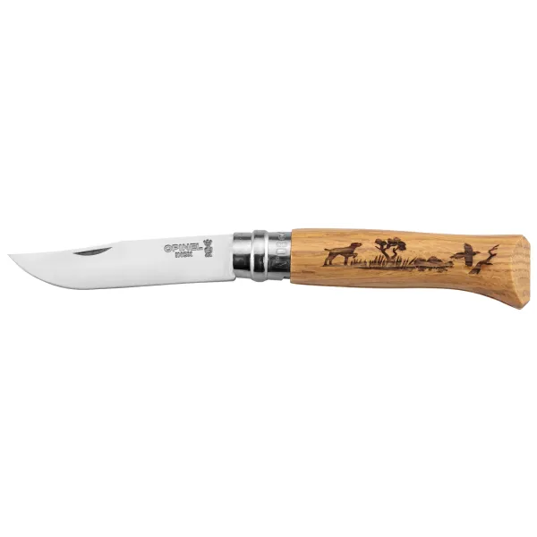 Couteau OPINEL 8 Inox Chien Chêne Opinel n°8 Chien