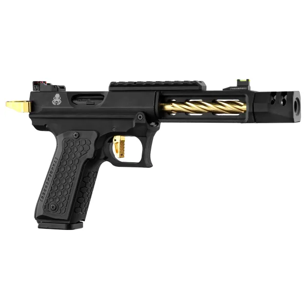 Pistolet GBB Lancer Tactical CTHULHU airsoft noir/or REP LT GBB CTHULHU NOIR/GOLD  !! px NET !!