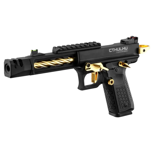 Pistolet GBB Lancer Tactical CTHULHU airsoft noir/or REP LT GBB CTHULHU NOIR/GOLD  !! px NET !!