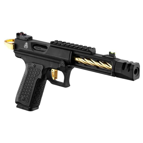Pistolet GBB Lancer Tactical CTHULHU airsoft noir/or REP LT GBB CTHULHU NOIR/GOLD  !! px NET !!