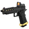 Lancer Tactical HERACLES Hi-Capa 5.1 Noir/Gold RMR Pistolet Airsoft GBB HERACLES Hi-Capa 5.1 Noir/Gold avec RMR Lancer T
