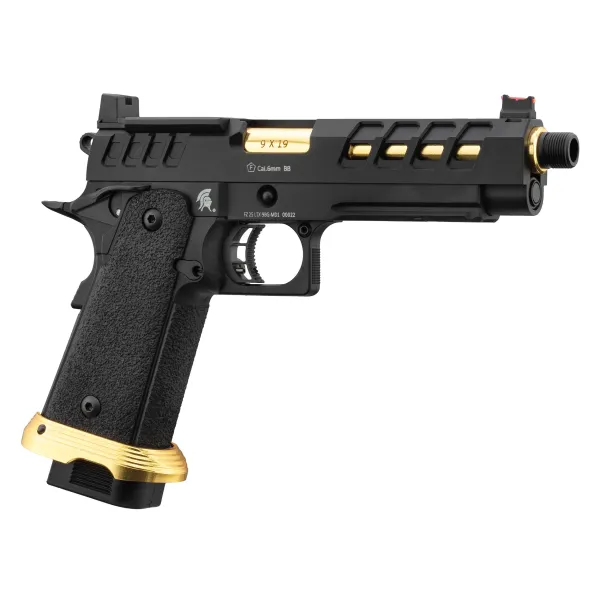 Lancer Tactical HERACLES Hi-Capa 5.1 Noir/Gold RMR Pistolet Airsoft GBB HERACLES Hi-Capa 5.1 Noir/Gold avec RMR Lancer T