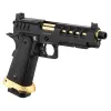Lancer Tactical HERACLES Hi-Capa 5.1 Noir/Gold RMR Pistolet Airsoft GBB HERACLES Hi-Capa 5.1 Noir/Gold avec RMR Lancer T
