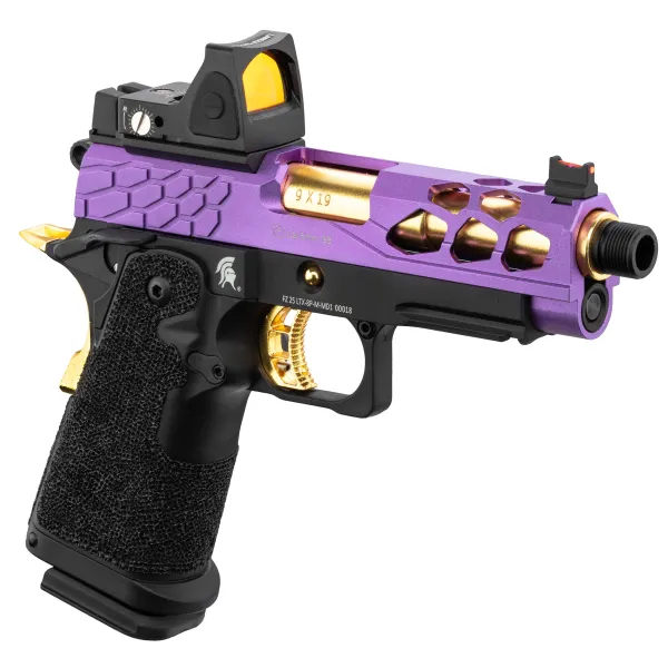 Lancer Tactical Stryk Hi-Capa 4.3 Violet/Or + RMR Pistolet Airsoft GBB Stryk Hi-Capa 4.3 + RMR violet/or Lancer Tactical